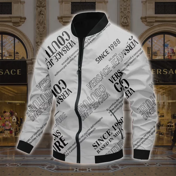 Limited Edition Versace Varsity Zipper Luxury Jacket VSJ1059