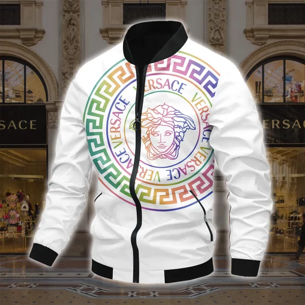 Limited Edition Versace Varsity Zipper Luxury Jacket VSJ1060