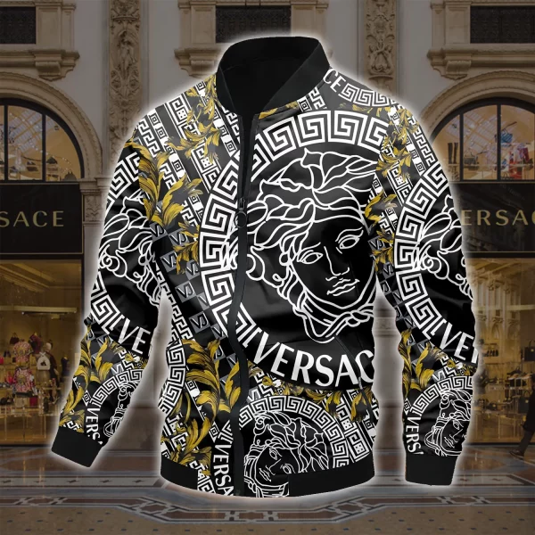 Limited Edition Versace Varsity Zipper Luxury Jacket VSJ1063