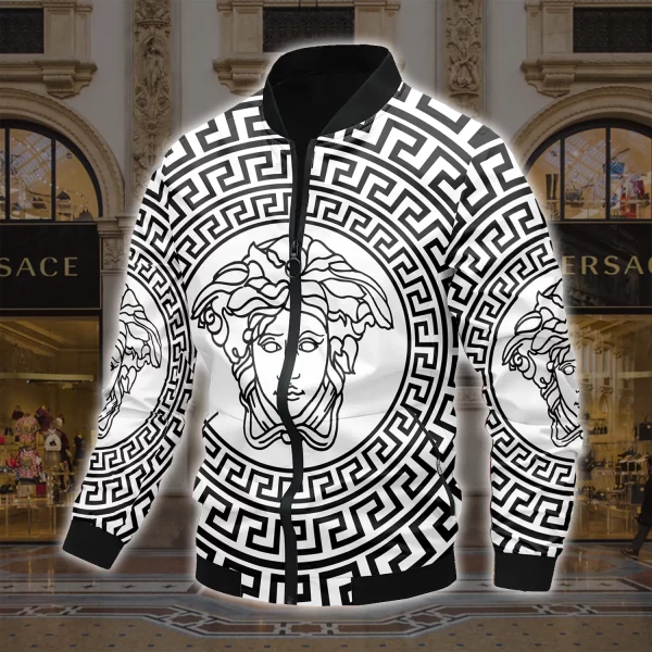 Limited Edition Versace Varsity Zipper Luxury Jacket VSJ1066