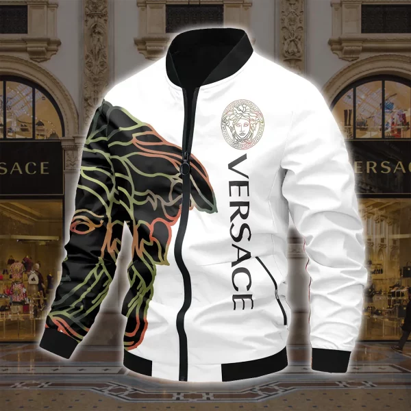 Limited Edition Versace Varsity Zipper Luxury Jacket VSJ1070