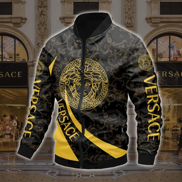 Limited Edition Versace Varsity Zipper Luxury Jacket VSJ1073