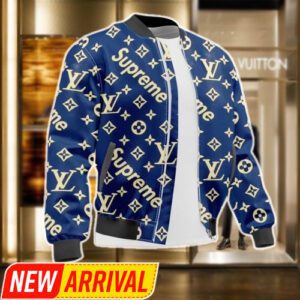 Limited Louis Vuitton Varsity Zipper Luxury Jacket VSJ1075