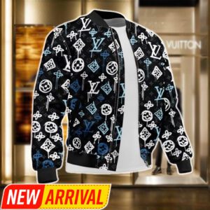 Limited Louis Vuitton Varsity Zipper Luxury Jacket VSJ1085