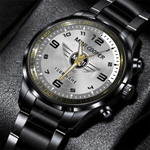 Mini Cooper Cars Black Stainless Steel Watch 2024 BW2031