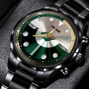 Minnesota Wild NHL Black Stainless Steel Watch Personalized Gifts For Fans BW1936