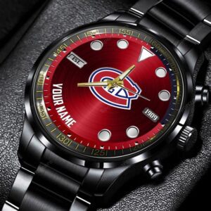 Montreal Canadiens Custom Name NHL Black Stainless Steel Watch BW1871