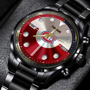 Montreal Canadiens NHL Black Stainless Steel Watch Personalized Gifts For Fans BW1937