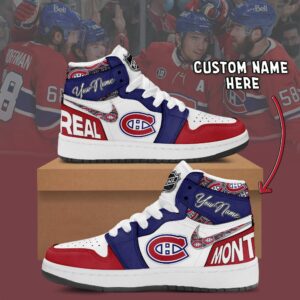 Montreal Canadiens NHL Personalized AJ1 Sneakers Jordan 1 Shoes For Fan JWG1045
