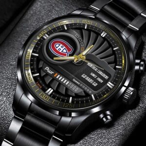 Montreal Canadiens NHL Power Personalized Black Stainless Steel Watch BW1838