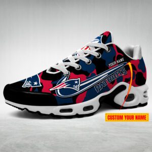 New England Patriots NFL Camo Personalized Air Max Plus TN Shoes TN2387