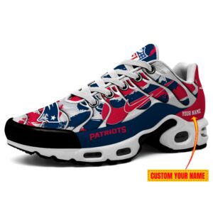 New England Patriots NFL Double Swoosh Personalized Air Max Plus TN Shoes TN2445