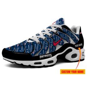 New England Patriots NFL Pattern Swoosh Personalized Air Max Plus TN Shoes TN2763