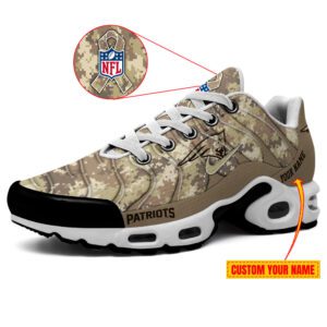New England Patriots NFL Personalized Veterans Air Max Plus TN Shoes Design TN2860