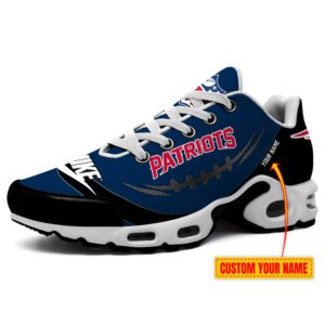 New England Patriots Nike X NFL Collaboration Personalized Air Max Plus TN Shoes TN3146