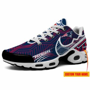 New England Patriots Swoosh NFL Personalized Air Max Plus TN Shoes TN3048