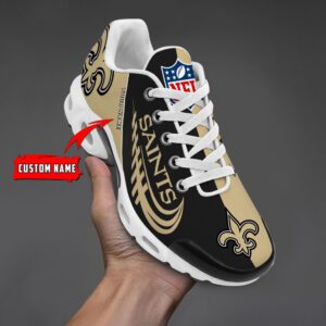 New Orleans Saints Personalized NFL Half Color Air Max Plus TN Shoes Collection TN2639