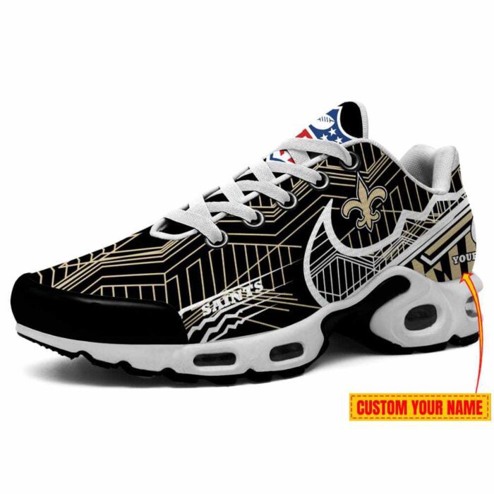 New Orleans Saints Swoosh NFL Personalized Air Max Plus TN Shoes TN3050