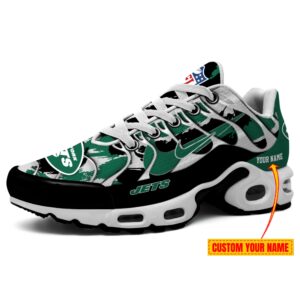 New York Jets NFL Double Swoosh Personalized Air Max Plus TN Shoes TN2450