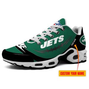 New York Jets Nike X NFL Collaboration Personalized Air Max Plus TN Shoes TN3145