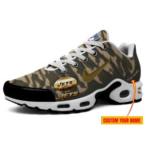 New York Jets Personalized Air Max Plus TN Shoes NFL Camo Veterans TN3244