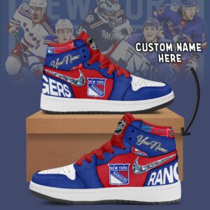 New York Rangers NHL Personalized AJ1 Sneakers Jordan 1 Shoes For Fan JWG1047