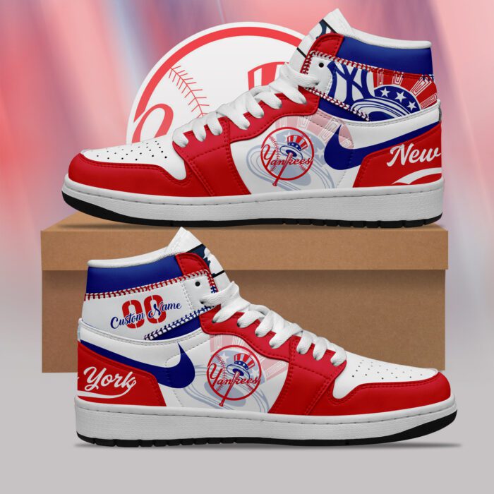 New York Yankees MLB AJ1 Sneakers Jordan 1 Shoes For Fan JWG1020