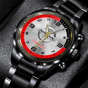 Nissan Cars Black Stainless Steel Watch 2024 BW2036
