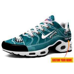Philadelphia Eagles NFL Gradient Swoosh Personalized Air Max Plus TN Shoes TN2515