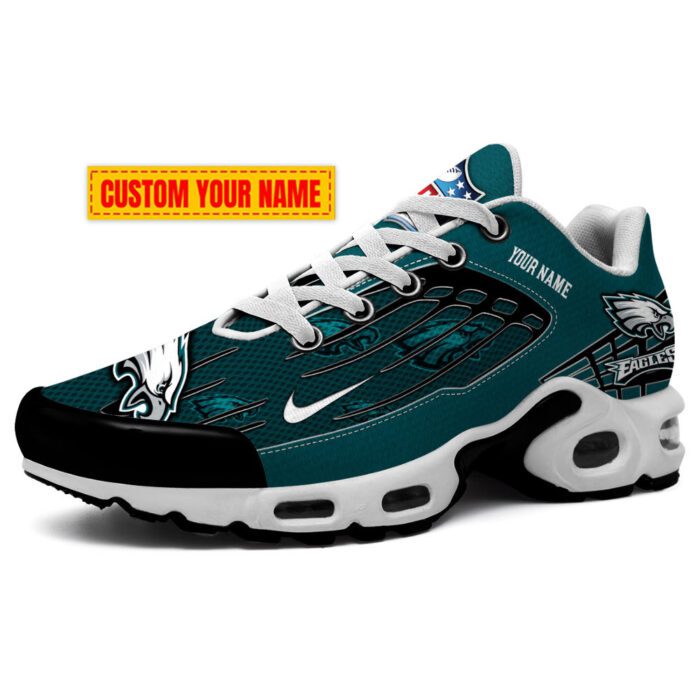 Philadelphia Eagles NFL New Design 2023 32 Teams Swoosh Personalized Air Max Plus TN Shoes TN2739