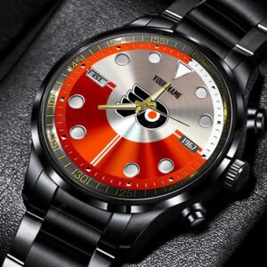 Philadelphia Flyers NHL Black Stainless Steel Watch Personalized Gifts For Fans BW1942