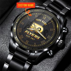 Philadelphia Flyers NHL Fashion Black Stainless Steel Watch 2024 Collection For Fan BW1910