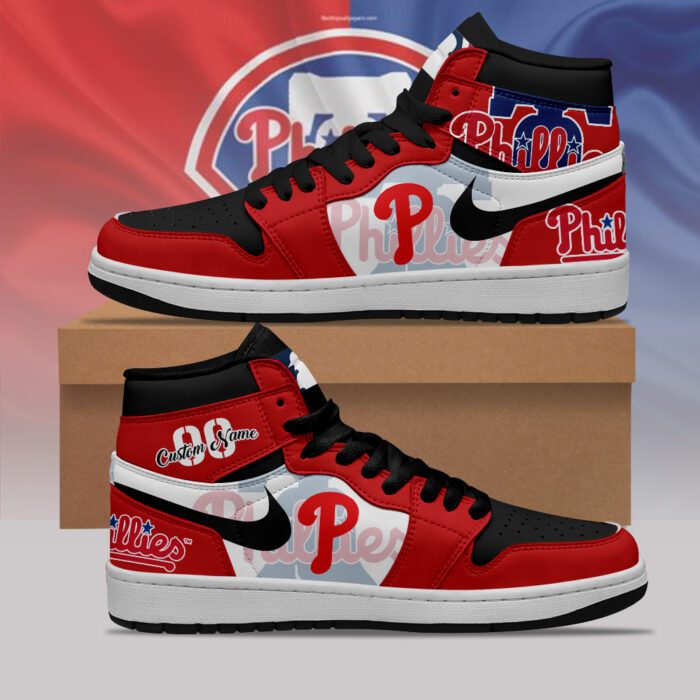 Philadelphia Phillies MLB AJ1 Sneakers Jordan 1 Shoes For Fan JWG1029