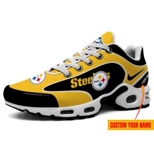 Pittsburgh Steelers NFL 3D Effect Swoosh 32 Teams Personalized Air Max Plus TN Shoes TN2325