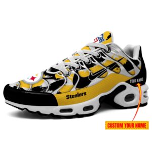Pittsburgh Steelers NFL Double Swoosh Personalized Air Max Plus TN Shoes TN2455