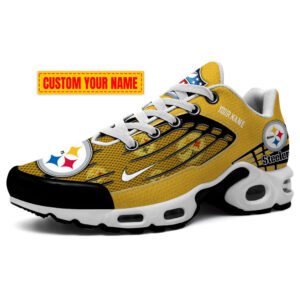 Pittsburgh Steelers NFL New Design 2023 32 Teams Swoosh Personalized Air Max Plus TN Shoes TN2737