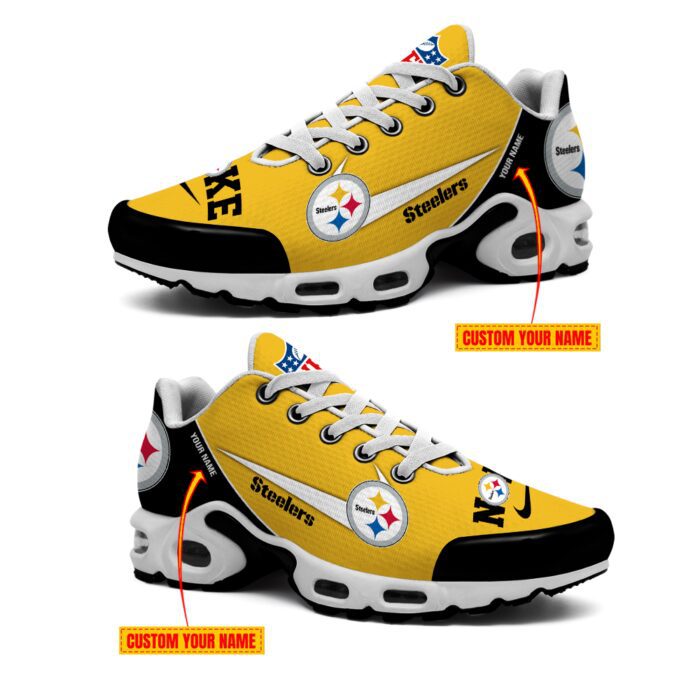 Pittsburgh Steelers NFL Swoosh Personalized Air Max Plus TN Shoes TN2927