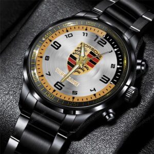 Porsche Cars Black Stainless Steel Watch 2024 BW2045