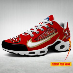 San Francisco 49ers Lightning NFL Personalized Air Max Plus TN Shoes TN1950