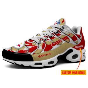 San Francisco 49ers NFL Double Swoosh Personalized Air Max Plus TN Shoes TN2457
