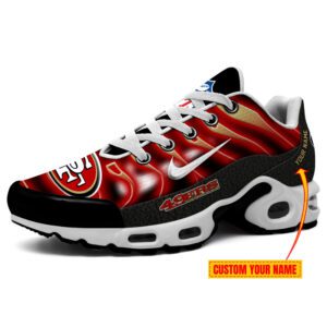San Francisco 49ers NFL Neon Sport Air Max Plus TN Sneaker Custom Name TN2707