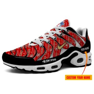 San Francisco 49ers NFL Pattern Swoosh Personalized Air Max Plus TN Shoes TN2766