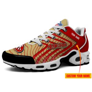 San Francisco 49ers NFL Swoosh 3D Effect Personalized Air Max Plus TN Shoes TN2891
