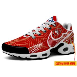 San Francisco 49ers Swoosh NFL Personalized Air Max Plus TN Shoes TN3054