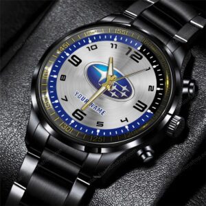 Subaru Cars Black Stainless Steel Watch 2024 BW2049