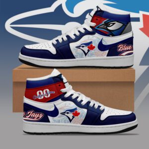 Toronto Blue Jays MLB AJ1 Sneakers Jordan 1 Shoes For Fan JWG1027