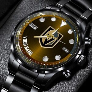 Vegas Golden Knights Custom Name NHL Black Stainless Steel Watch BW1888