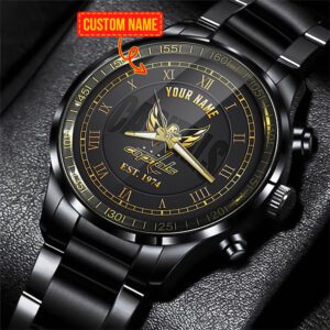 Washington Capitals NHL Fashion Black Stainless Steel Watch 2024 Collection For Fan BW1919