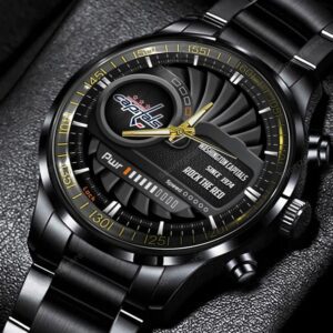 Washington Capitals NHL Power Personalized Black Stainless Steel Watch BW1851