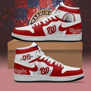 Washington Nationals MLB AJ1 Sneakers Jordan 1 Shoes For Fan JWG1023